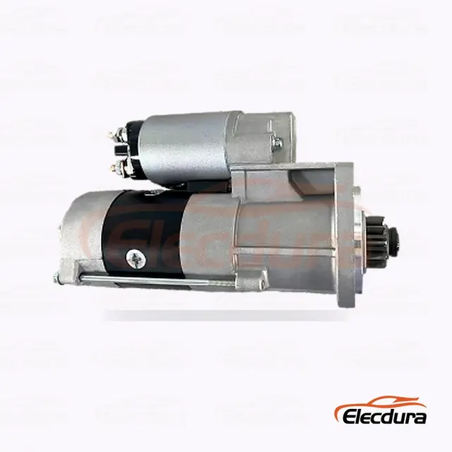 M8T75171 Mitsubishi 스타터 모터 , 12V 2.2 kW 10 톱니, 후면 터미널 보기