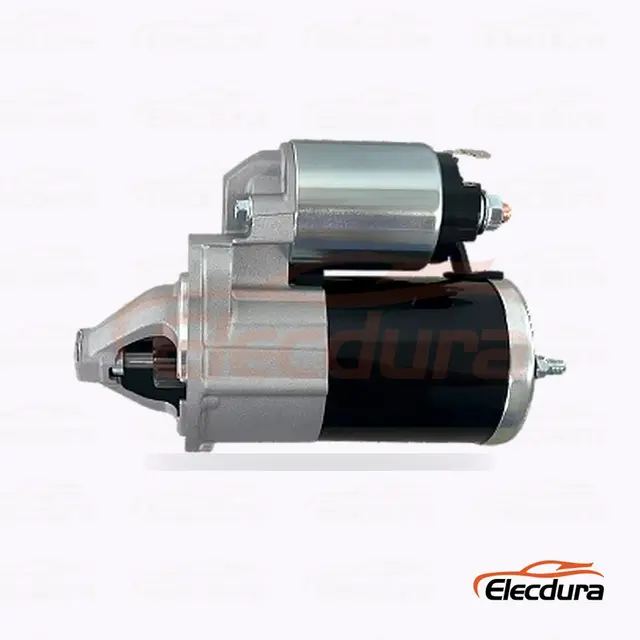 Motor de partida Mitsubishi 1810A096, 12V 1,4kW 8 dentes, vista lateral completa