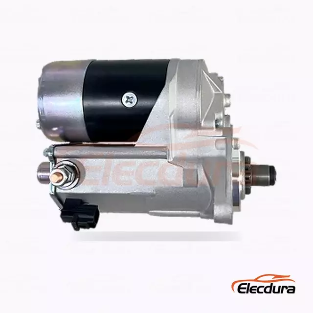 428000-0290 Toyota Hilux og Hiace dieselstartermotor, 12V 2,7kW 10 t&aelig;nder, komplet set fra siden