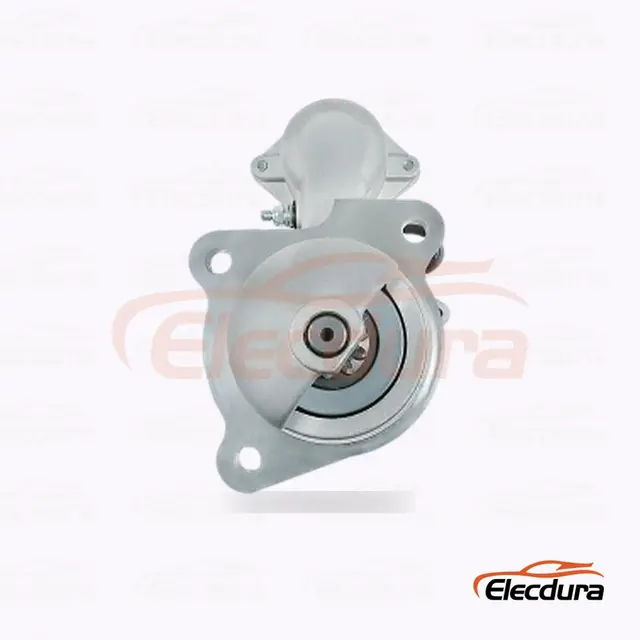 10465405 جرارات NEW HOLLAND D150 Starter Motor، 24V 10kW 10 أسنان، منظر جانبي كامل