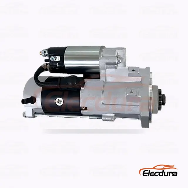 DRS0895 三菱スターターモーター 、 24V 5.0 kW 11 歯、完全側面図