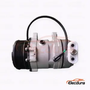 ضاغط مكيف الهواء الثقيل 5H14 24V 8PK 119 mm لشاحنة FAW Jiefang Hanwei 260 وJH6