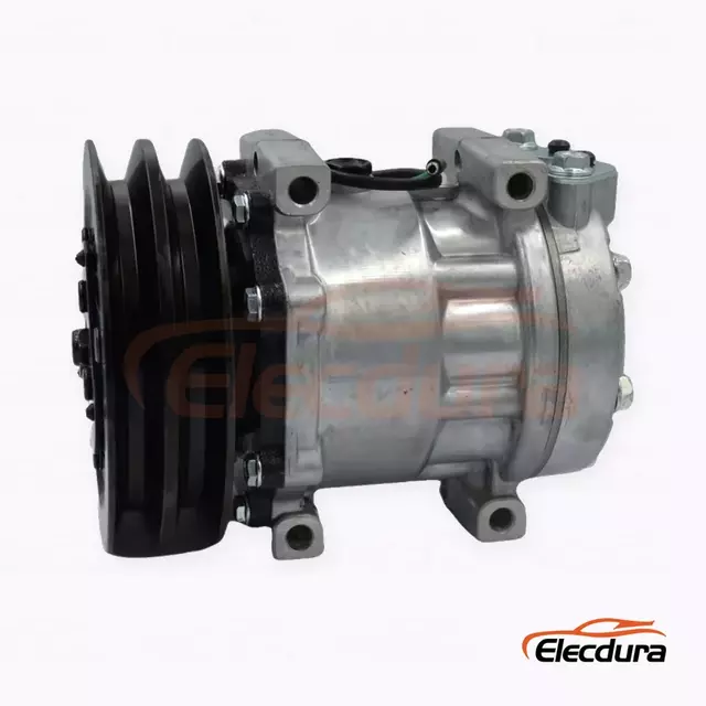 Compresseur de climatisation robuste 7H13 24V B2 150 mm pour mat&eacute;riel de chantier Hitachi 60-5