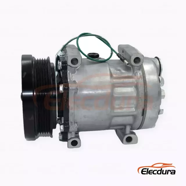 ضاغط مكيف الهواء عالي التحمل 7H15 24V 5PK 119 مم لشاحنة CAMC Hanma Hummer إصدار 5PK