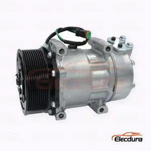 Doosan Ekskavat&ouml;rler i&ccedil;in Sanden 8275 SD7H15 ağır hizmet Klima Kompres&ouml;r