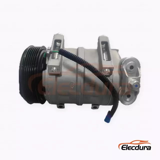 Συμπιεστής A/C βαρέως τύπου 10K17A 24V PV6 117 mm ευρείας βάσης για φορτηγό Sinotruk HOWO WP12