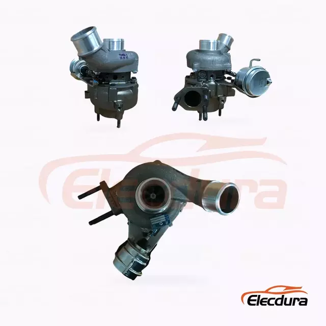 Turbodmychadlo Elecdura BV43 53039700122 OE 28200-4A470 kompletn&iacute; sestava čeln&iacute; pohled