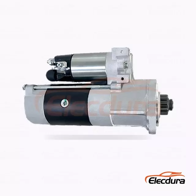Motor de partida do equipamento FYD102-M S6S, 24V 5,0kW 10 dentes, vista lateral completa