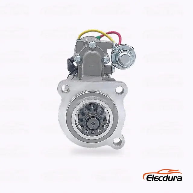 Vista frontal del motor de arranque STP0225MH Cummins / Yuchai / Shangchai