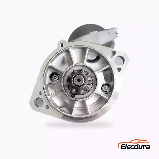228000-1130 Isuzu 3LB1 Starter Motor Velkoobchodn&iacute; dod&aacute;vka, čeln&iacute; pohled na hnac&iacute; konec
