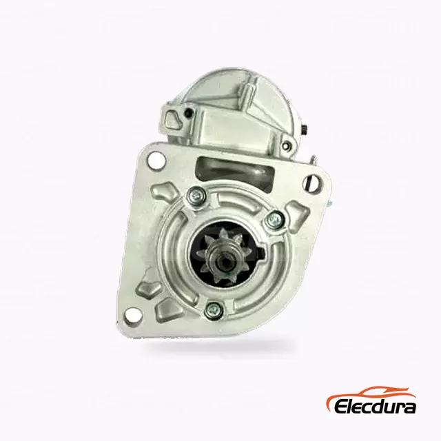 9702809500 Kubota V4000 V4300 startmotor voor verdelers, vooraanzicht aandrijfzijde
