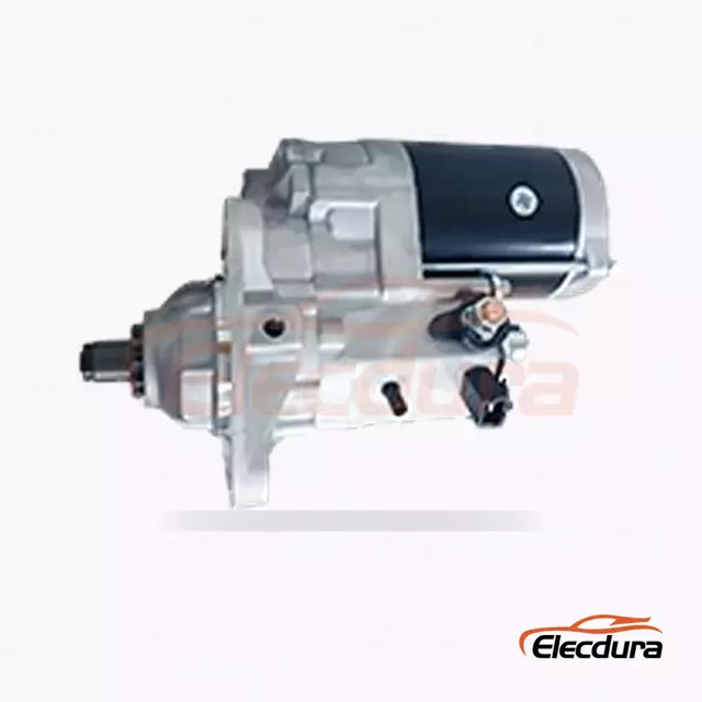 228000-5612 Anlasser f&uuml;r Baumaschinen von Case, 24 V, 7,5 kW, 10 Z&auml;hne, Ansicht des hinteren Anschlusses