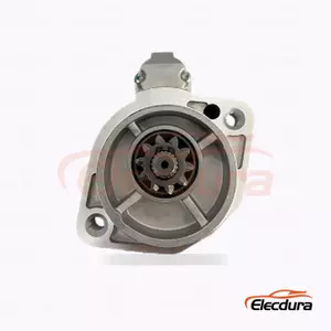 36100-4A020 D&eacute;marreur Hyundai, 12 V 2,2 kW 10 dents, vue lat&eacute;rale compl&egrave;te