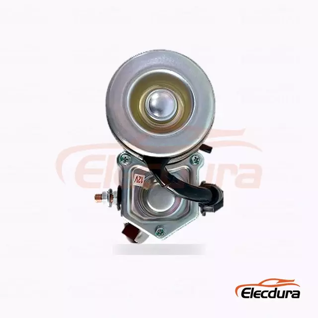 03111-4240 Hyundai Terracan 2.9 CRDi Startermotor, 12V 2.2kW 10 t&aelig;nder, bagfra terminalvisning