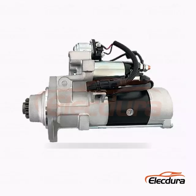 0986026040 Motor de partida de caminh&atilde;o MAN TGA, 24V 5,5kW 12 dentes, vista lateral completa