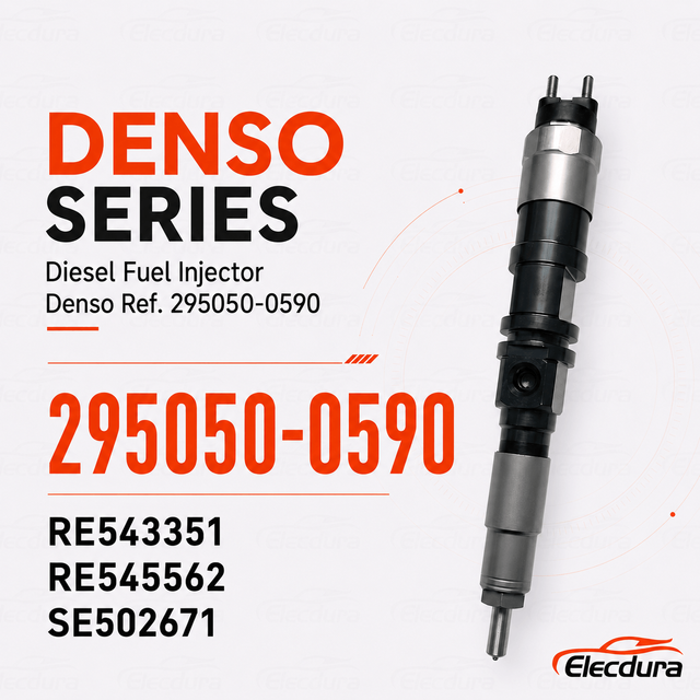 덴소 Ref. 295050-0590 RE543351 매칭용 디젤 인젝터