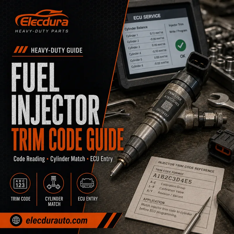 Trimcodes voor brandstofinjector: zware afstemming, programmering en ontvangstcontrole