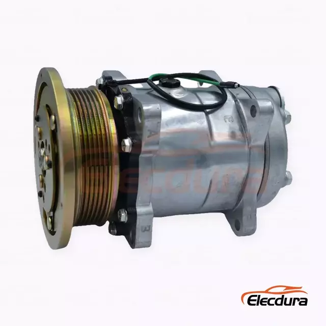 Compresor de aire acondicionado de servicio pesado 5H14 24V 6PK para cami&oacute;n de puerto trasero Sinotruk HOWO T5G