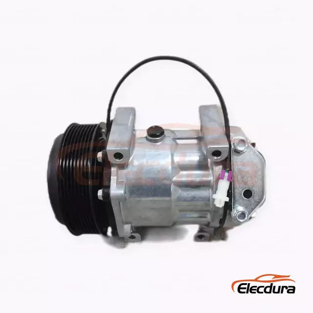 Compresor de aire acondicionado de servicio pesado 7H15 24V 8PK de 132 mm para cami&oacute;n minero de fuselaje ancho Sunward