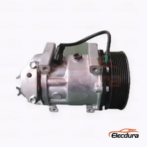 7H15 24V 8PK 136 mm Wytrzymały kompresor klimatyzacji do spycharki Caterpillar 136 mm