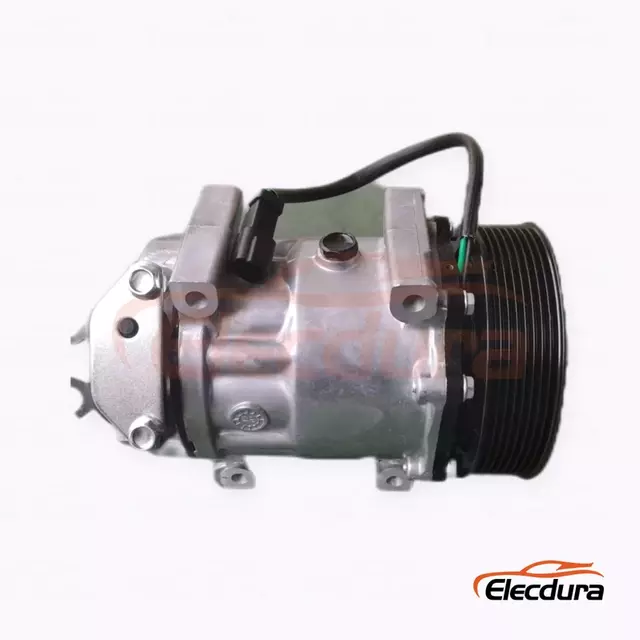 Compresor de aire acondicionado de servicio pesado 7H15 24V 8PK 136 mm para topadora Caterpillar de 136 mm