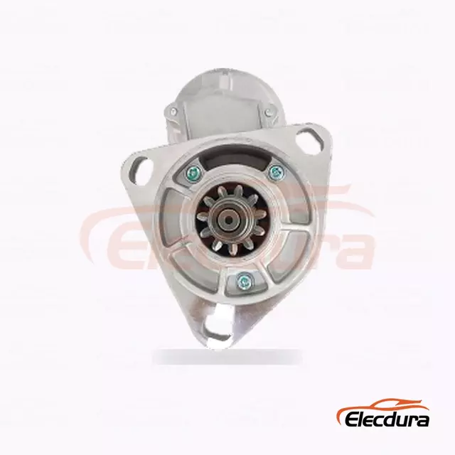 D&eacute;marreur de type Denso 12 V 11 dents CW variante A, vue lat&eacute;rale compl&egrave;te