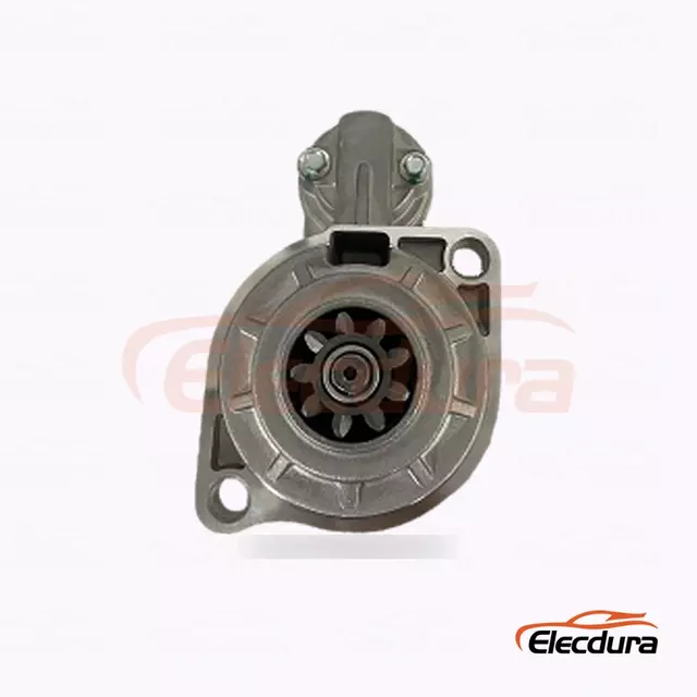 Motor de arranque Kubota UD13988S, 12 V, 2,00 kW, 9 dientes, vista lateral completa