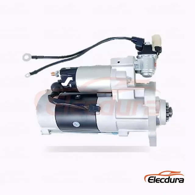 D&eacute;marreur CW de type Mitsubishi 12 V 3,0 kW &agrave; 11 dents, vue du terminal arri&egrave;re