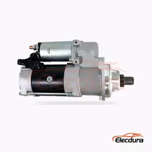 Motor de pornire rezistent la 12 V 3,3 kW 10 dinti CW varianta A, vedere laterala completa