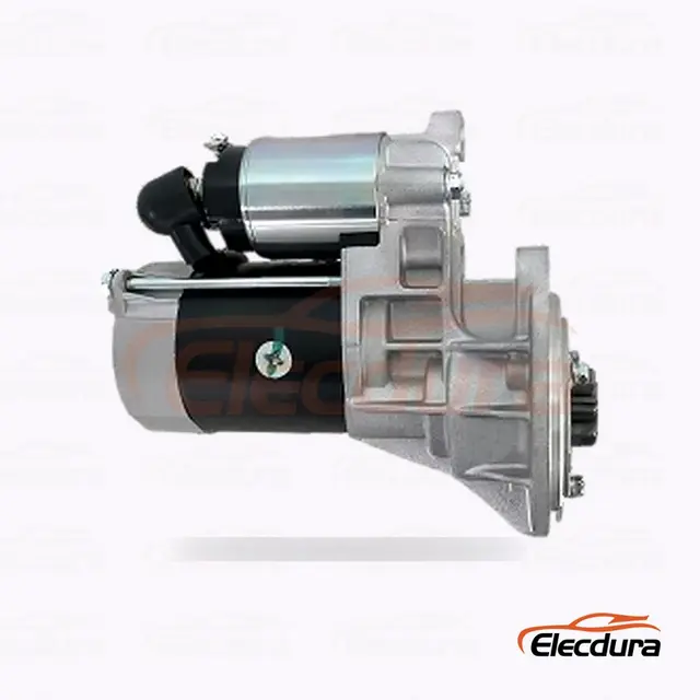 S13-211 Motor de pornire de tip Hitachi, 12 V 2,8 kW 9 dinți, vedere la terminalul din spate