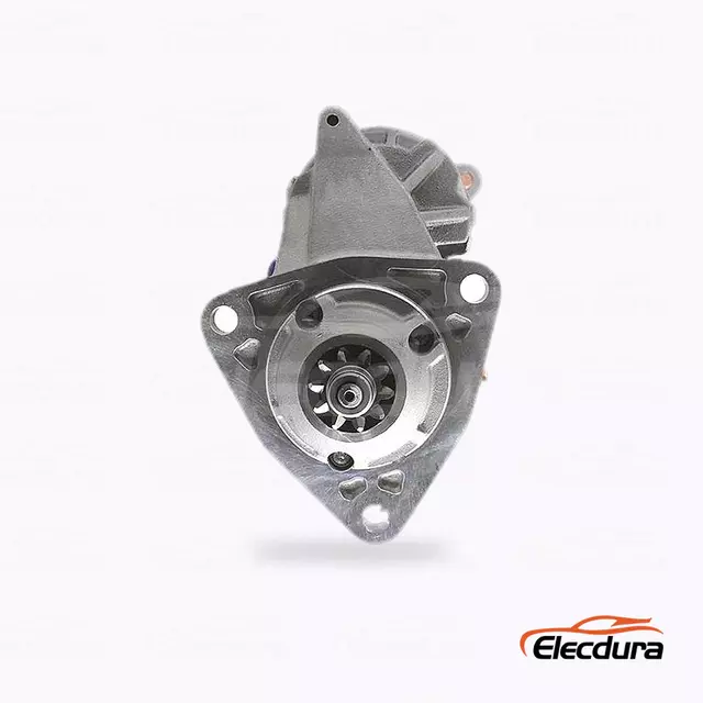 87593436 New Holland MX240 Starter Motor Velkoobchodn&iacute; dod&aacute;vka, předn&iacute; pohled na hnac&iacute; konec