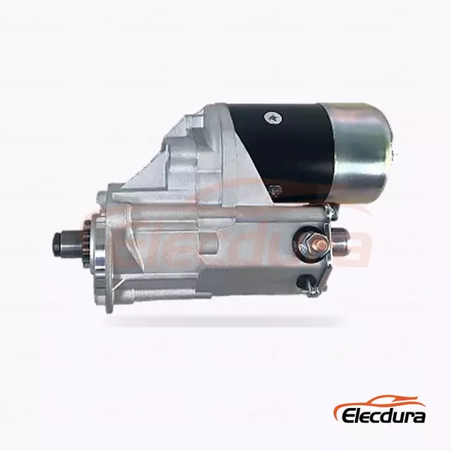 2280005790 Lister Petter LPW3 startovac&iacute; motor, 12V 2,0kW 11 zubů, kompletn&iacute; bočn&iacute; pohled