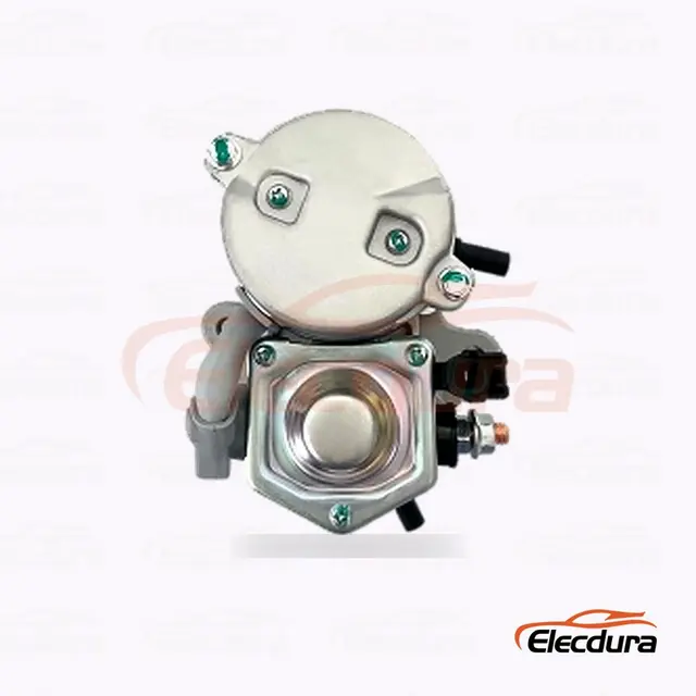 28100-50090 Toyota D&eacute;marreur , 12V 1.4 kW 9 dents, vue du terminal arri&egrave;re