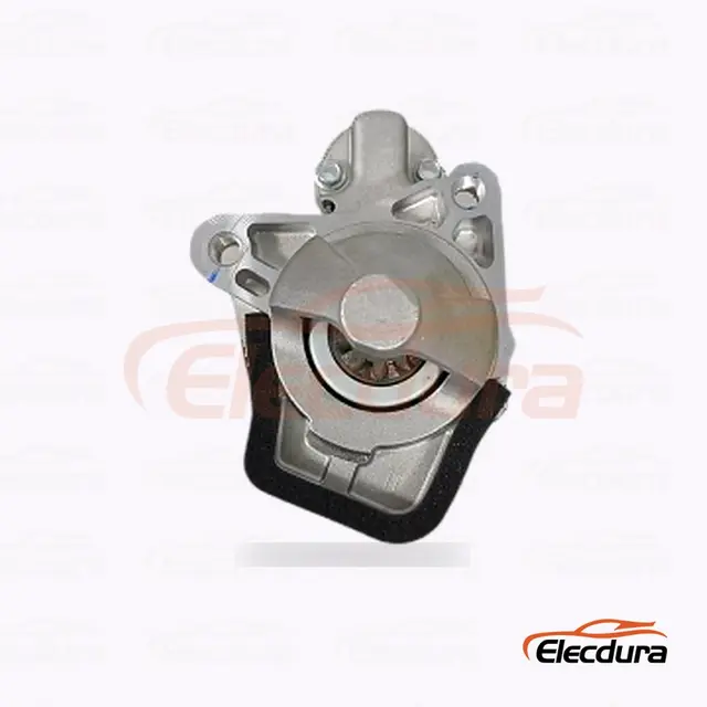 FYD67-H 大型車用スターターモーター 、 12V 1.0 kW 9 歯、完全側面図