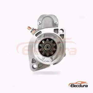 428000-7100 Cummins QSB6.7 Engine Starter Motor, 24V 4.8kW 10 Gigi, Tampak Samping Lengkap