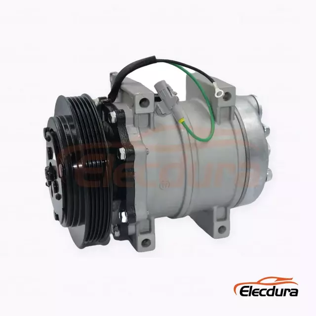 Kompresor A/C Tugas Berat 7H15 24V 5PK untuk truk Foton Auman GTL versi port vertikal 5PK