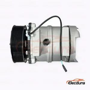JAC Junling kamyon i&ccedil;in 7H15 24V 8PK 119 mm ağır hizmet klima Kompres&ouml;r