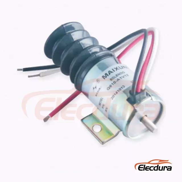 โซลินอยด์การปิดน้ำมันเชื้อเพลิง Q610-A1V12 Q610-A1V24 สำหรับเครื่องตัดหญ้าแบบขี่ คอมเพรสเซอร์ และระบบควบคุมเครื่องยนต์