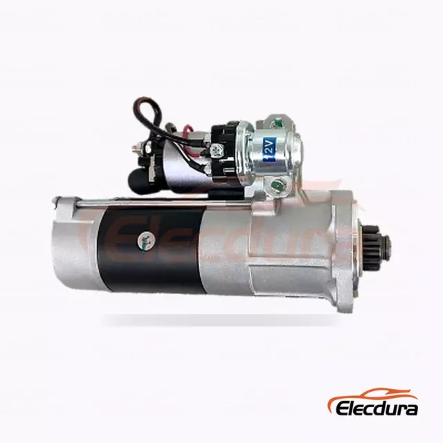 มอเตอร์สตาร์ท Mitsubishi-Type 12V 3.0kW 10 ฟัน CW มุมมองด้านข้างที่สมบูรณ์