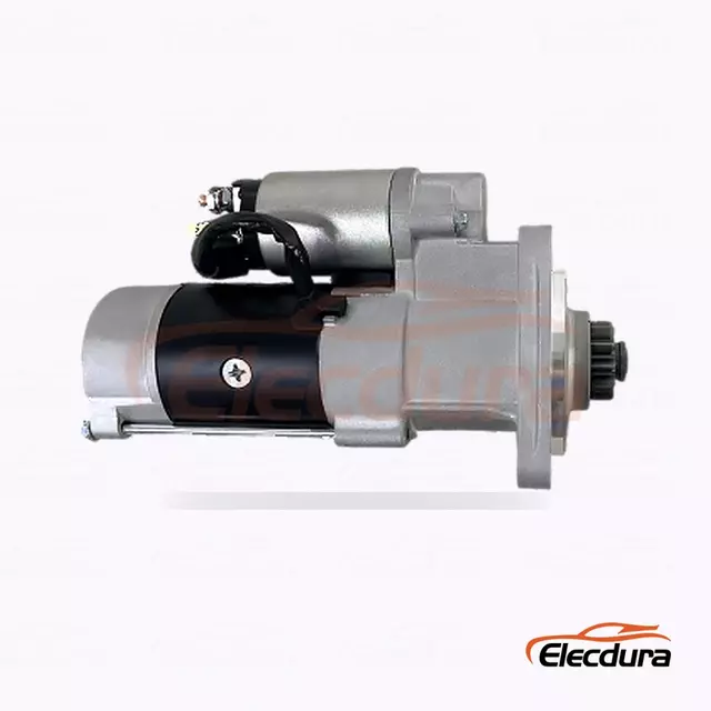 Motor de partida para escavadeira STA1534 Hyundai e Doosan, 24V 5,0kW 11 dentes, vista do terminal traseiro