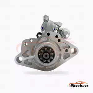三菱タイプ 12V 2.2kW 9 歯 CW バリアント B スターター モーター、完全側面図