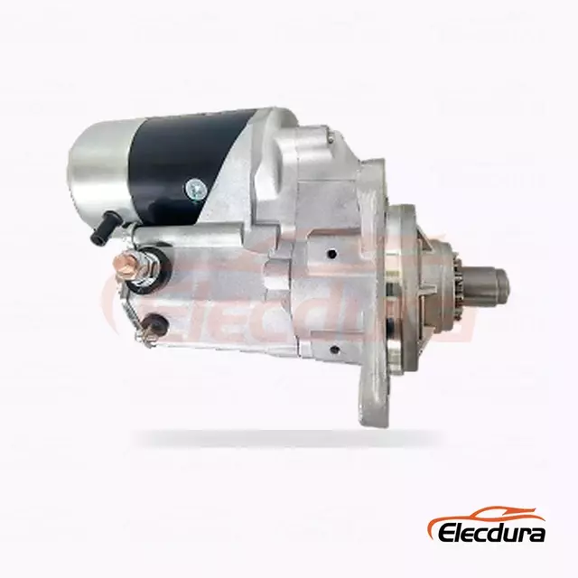 028000-4870 มอเตอร์สตาร์ทอุปกรณ์อุตสาหกรรม Isuzu และ Daewoo, 12V 2.5kW 11 ฟัน, มุมมองเทอร์มินัลด้านหลัง