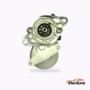 028000-8320 Kubota D722 Starter Motor 12V 1,0kW 9T, Drive-End Front View