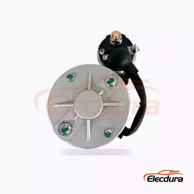 23300-06J03 Startovac&iacute; motor typu Hitachi, 12V 3,0kW, 11 zubů, pohled na zadn&iacute; termin&aacute;l