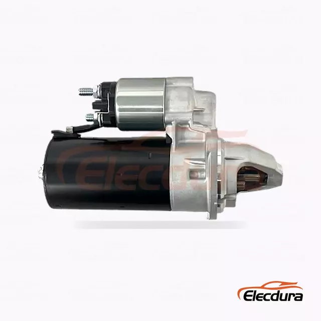 0001115034 D&eacute;marreur robuste, 12 V, 1,6 kW, 9 dents, vue du terminal arri&egrave;re