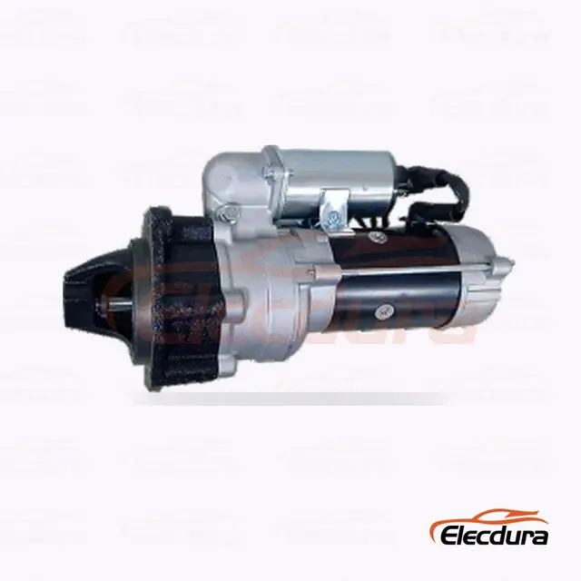 6008133320 Motor de arranque Komatsu, 24V 5.5kW 11 dientes, vista lateral completa