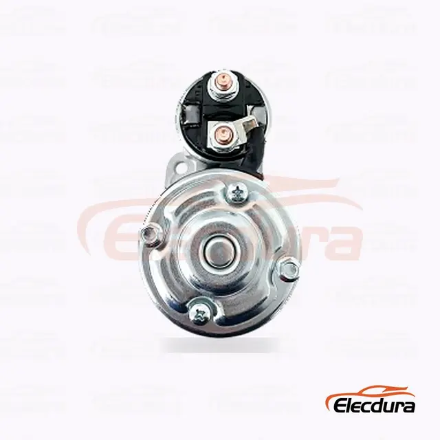 M0T32071 Motor de arranque Mitsubishi, 12 V, 1,2 kW, 0 dientes, vista del terminal trasero