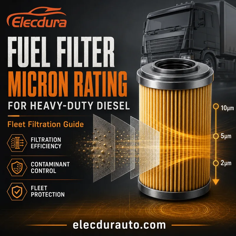 Clasificaci&oacute;n en micrones del filtro de combustible para flotas di&eacute;sel de servicio pesado