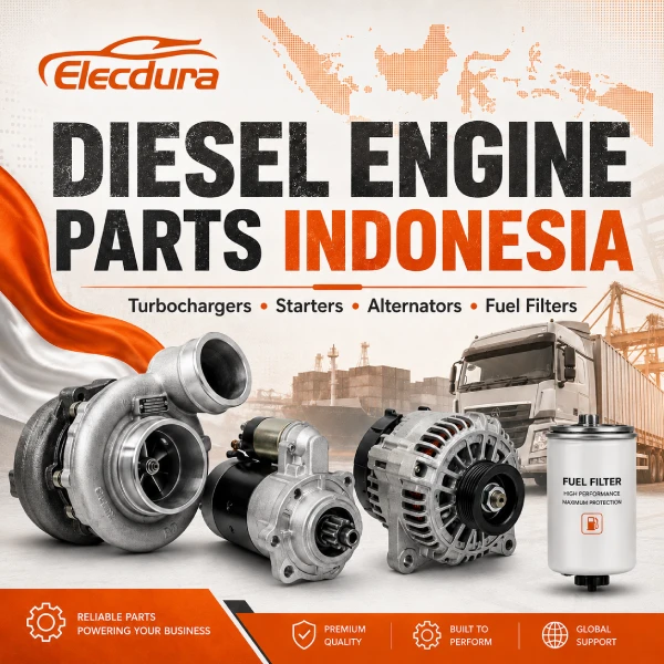 Aftermarket-Dieselmotorteile f&uuml;r Indonesien: Leitfaden f&uuml;r Turbolader, Anlasser, Lichtmaschine und Kraftstofffilter