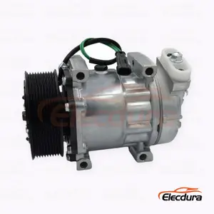 7H15 24V 10PK 123 mm Schwerlast A/C Kompressor f&uuml;r FAW Jiefang JH6 Hornanschluss 10PK-Version